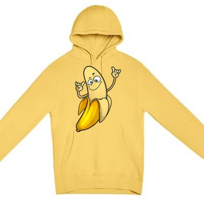 Funny Banana Designs For Men Women Fruit Lover Farming Food Premium Pullover Hoodie