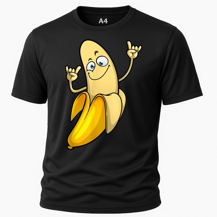 Funny Banana Designs For Men Women Fruit Lover Farming Food Cooling Performance Crew T-Shirt