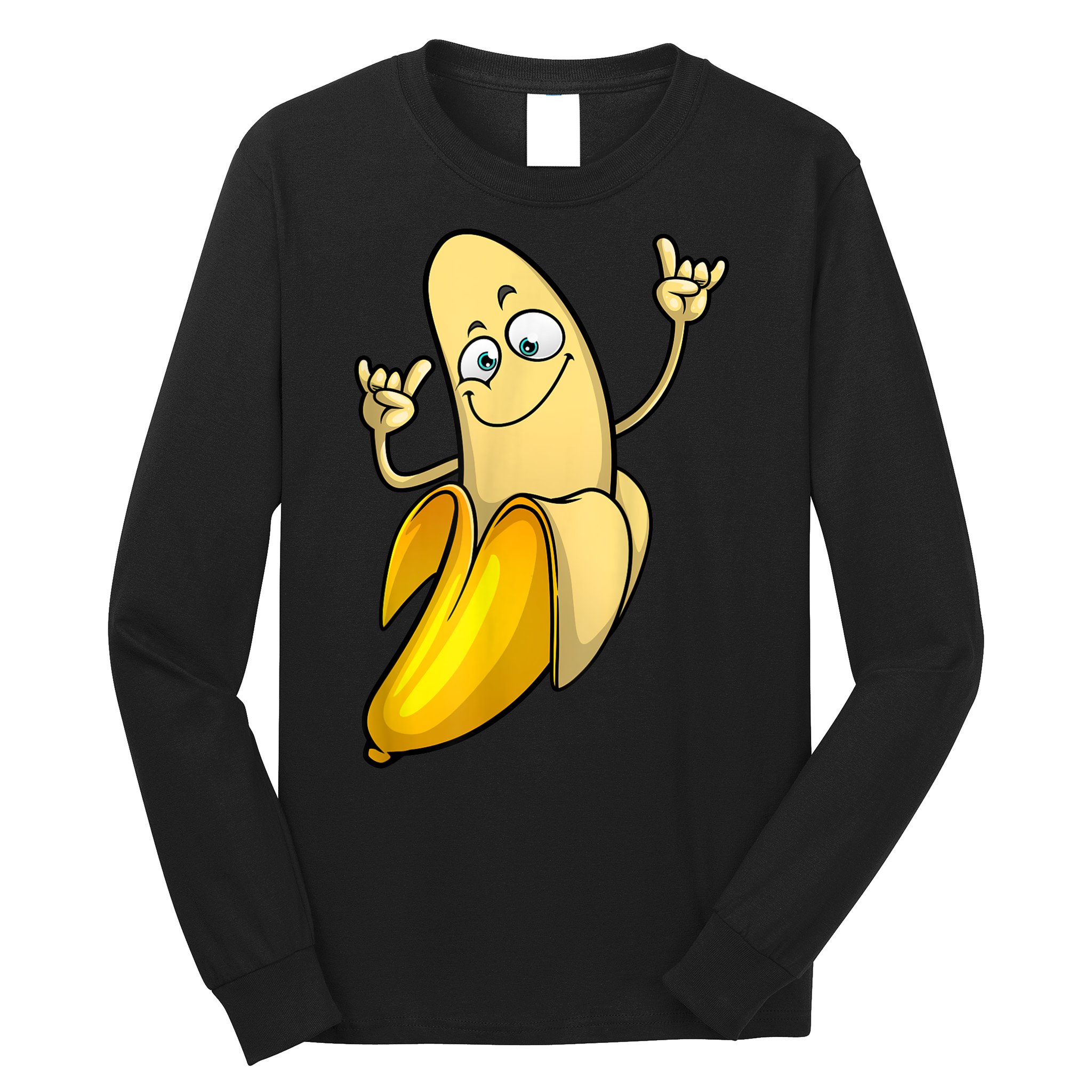 Funny Banana Designs For Men Women Fruit Lover Farming Food Long Sleeve Shirt