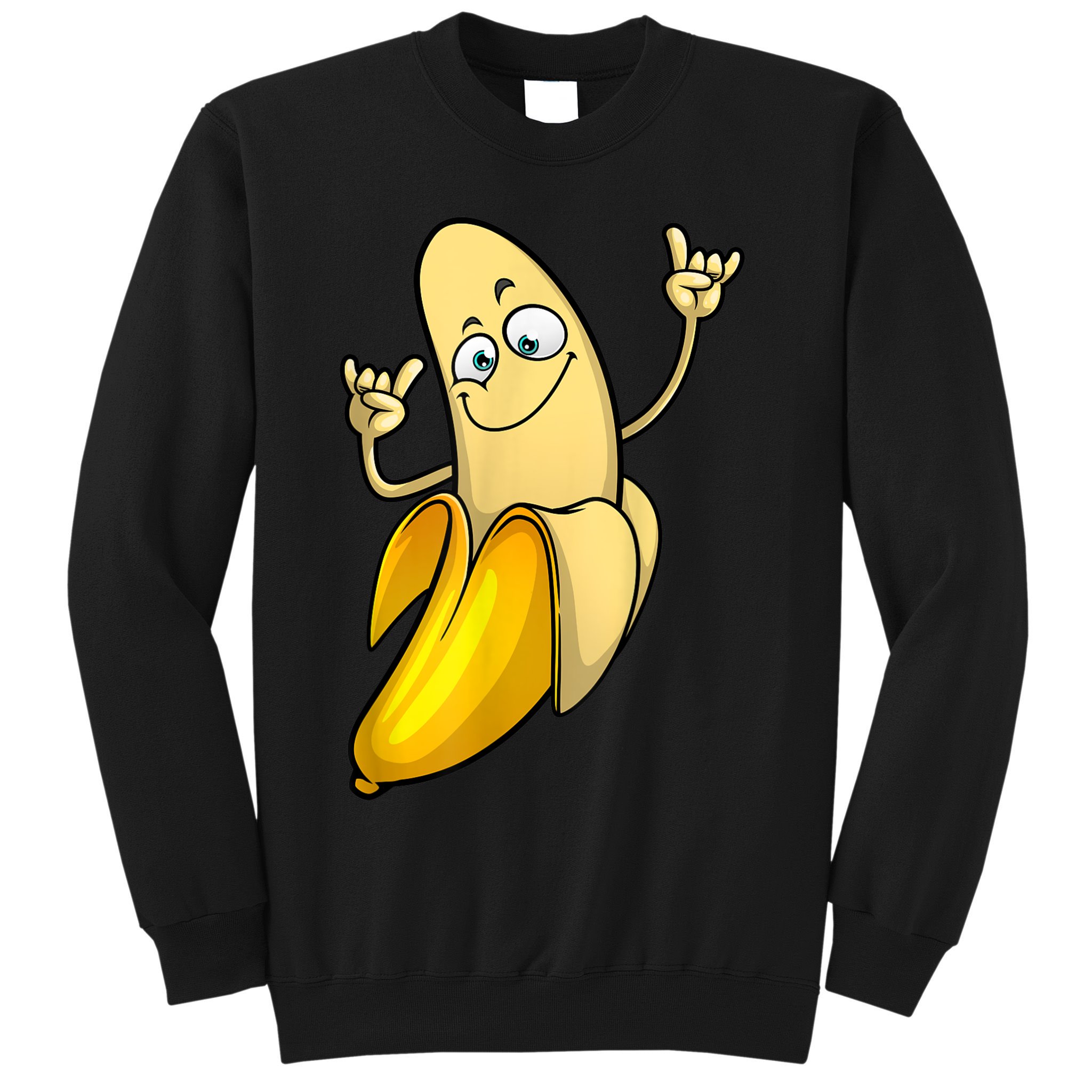 Funny Banana Designs For Men Women Fruit Lover Farming Food Sweatshirt