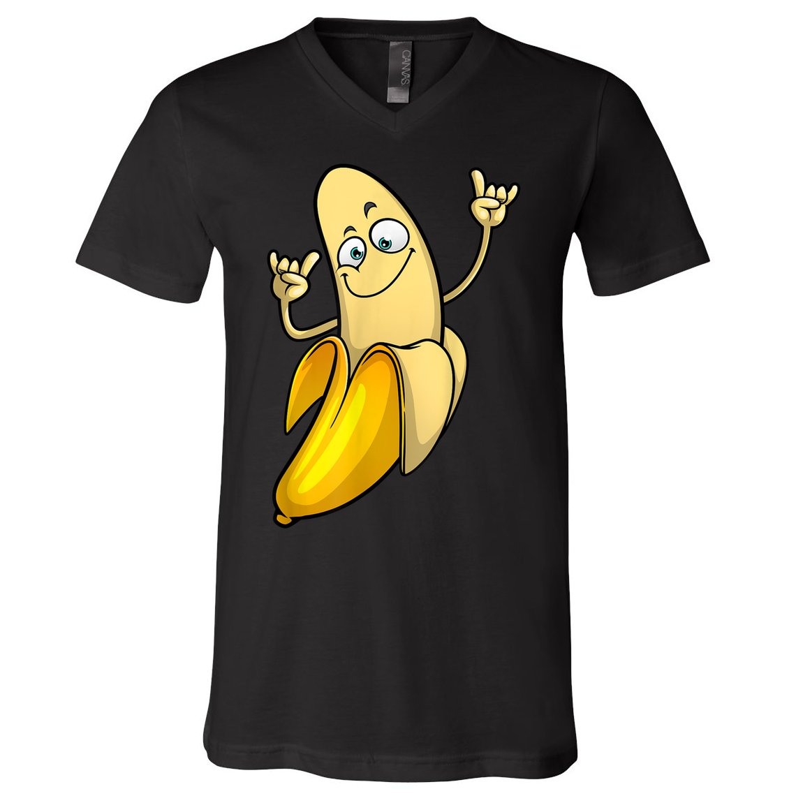 Funny Banana Designs For Men Women Fruit Lover Farming Food V-Neck T-Shirt