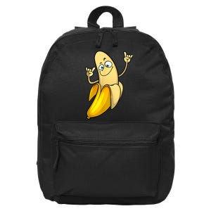 Funny Banana Designs For Men Women Fruit Lover Farming Food 16 in Basic Backpack