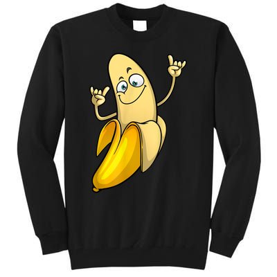 Funny Banana Designs For Men Women Fruit Lover Farming Food Tall Sweatshirt