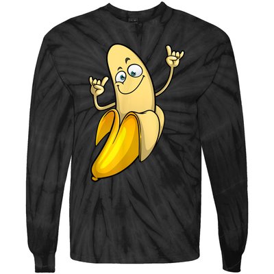 Funny Banana Designs For Men Women Fruit Lover Farming Food Tie-Dye Long Sleeve Shirt