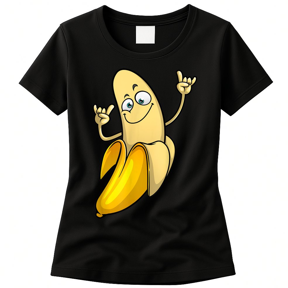 Funny Banana Designs For Men Women Fruit Lover Farming Food Womens T-Shirt
