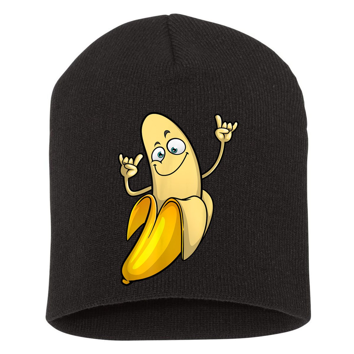 Funny Banana Designs For Men Women Fruit Lover Farming Food Short Acrylic Beanie