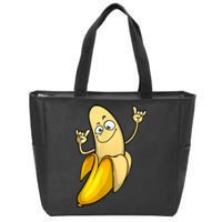 Funny Banana Designs For Men Women Fruit Lover Farming Food Zip Tote Bag