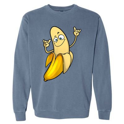 Funny Banana Designs For Men Women Fruit Lover Farming Food Garment-Dyed Sweatshirt