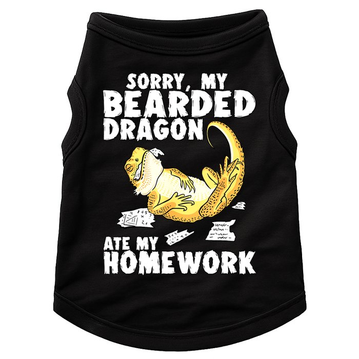 Funny Bearded Dragon Reptile Funny Lizard Bearded Dragon Doggie Tank