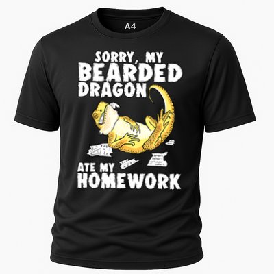 Funny Bearded Dragon Reptile Funny Lizard Bearded Dragon Cooling Performance Crew T-Shirt