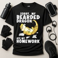 Funny Bearded Dragon Reptile Funny Lizard Bearded Dragon Cooling Performance Crew T-Shirt