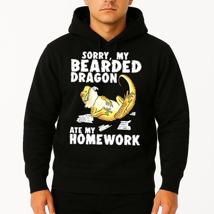 Funny Bearded Dragon Reptile Funny Lizard Bearded Dragon Hoodie