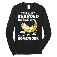 Funny Bearded Dragon Reptile Funny Lizard Bearded Dragon Long Sleeve Shirt