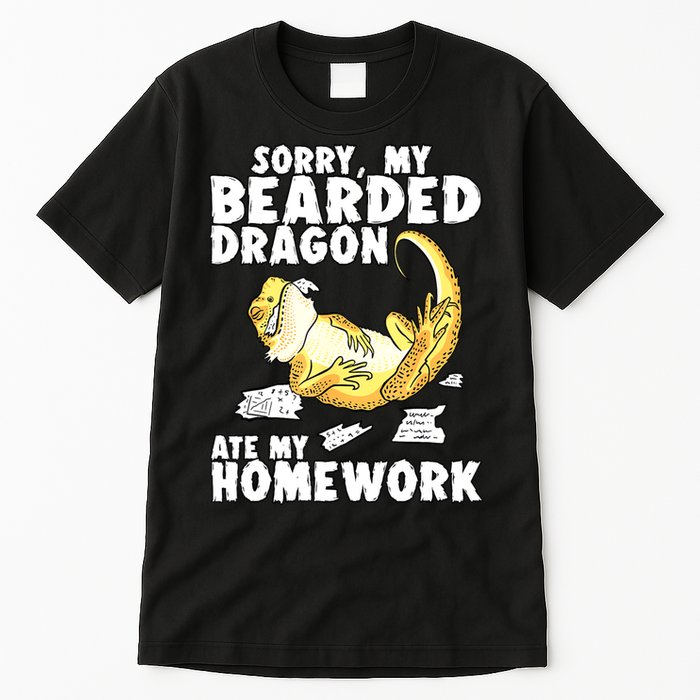 Funny Bearded Dragon Reptile Funny Lizard Bearded Dragon Tall T-Shirt