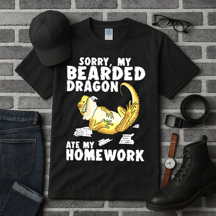 Funny Bearded Dragon Reptile Funny Lizard Bearded Dragon Tall T-Shirt