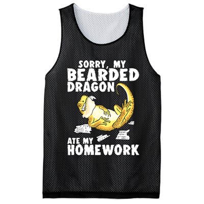 Funny Bearded Dragon Reptile Funny Lizard Bearded Dragon Mesh Reversible Basketball Jersey Tank