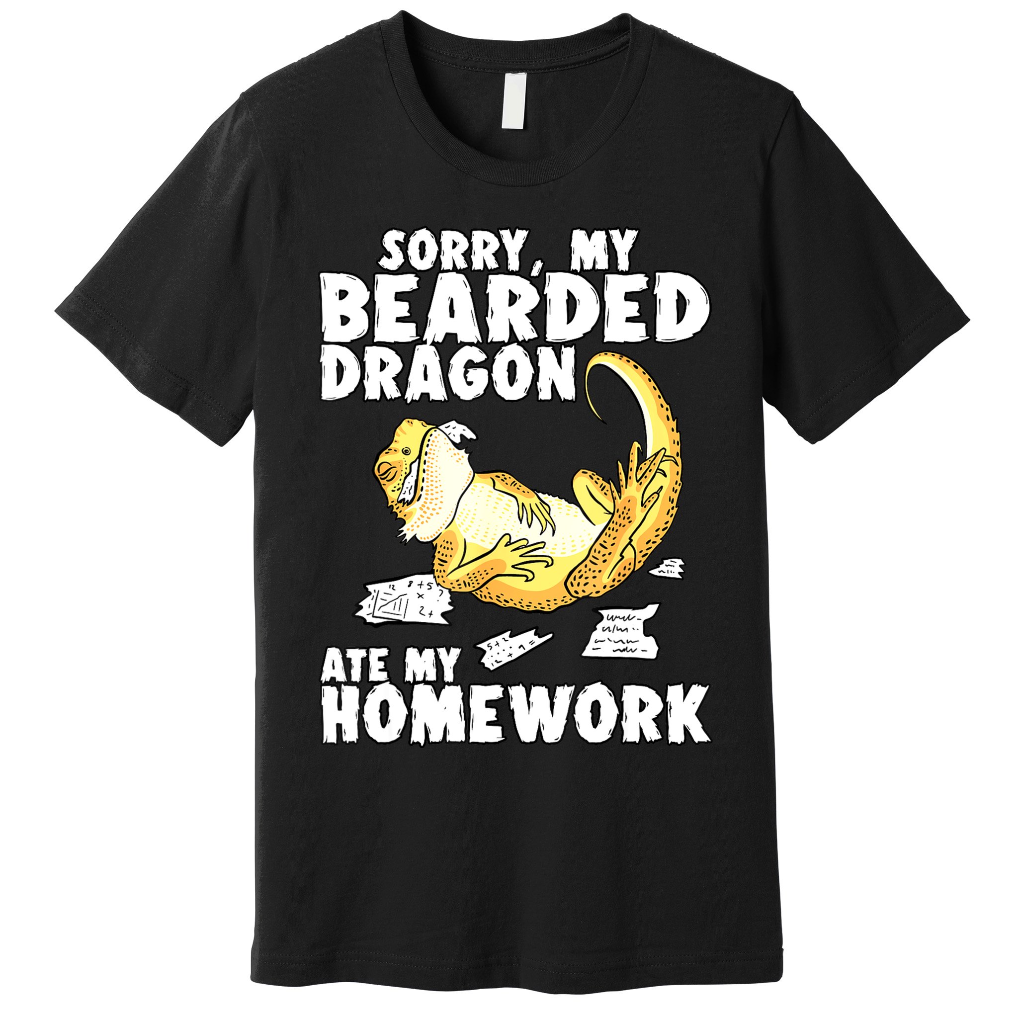 Funny Bearded Dragon Reptile Funny Lizard Bearded Dragon Premium T-Shirt
