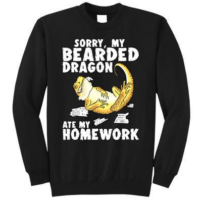 Funny Bearded Dragon Reptile Funny Lizard Bearded Dragon Tall Sweatshirt