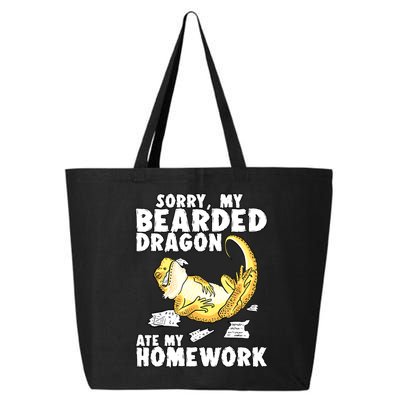Funny Bearded Dragon Reptile Funny Lizard Bearded Dragon 25L Jumbo Tote