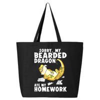 Funny Bearded Dragon Reptile Funny Lizard Bearded Dragon 25L Jumbo Tote