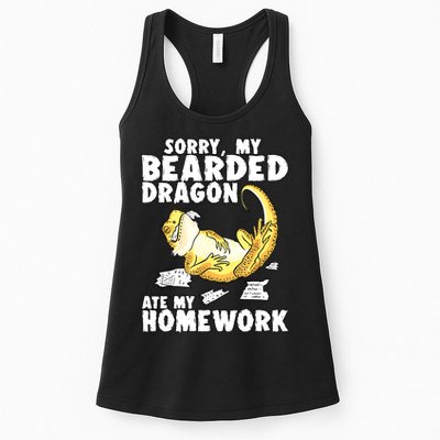 Funny Bearded Dragon Reptile Funny Lizard Bearded Dragon Womens Tank Top