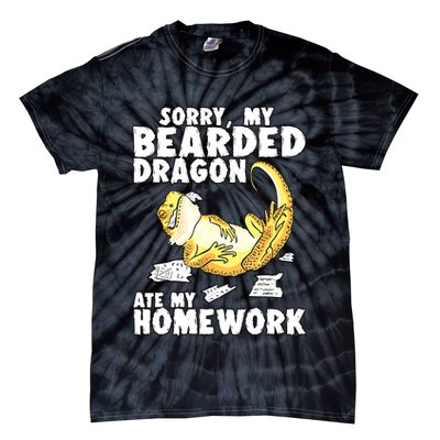 Funny Bearded Dragon Reptile Funny Lizard Bearded Dragon Tie-Dye T-Shirt