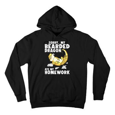 Funny Bearded Dragon Reptile Funny Lizard Bearded Dragon Tall Hoodie