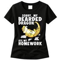 Funny Bearded Dragon Reptile Funny Lizard Bearded Dragon Womens T-Shirt