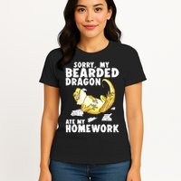 Funny Bearded Dragon Reptile Funny Lizard Bearded Dragon Womens T-Shirt