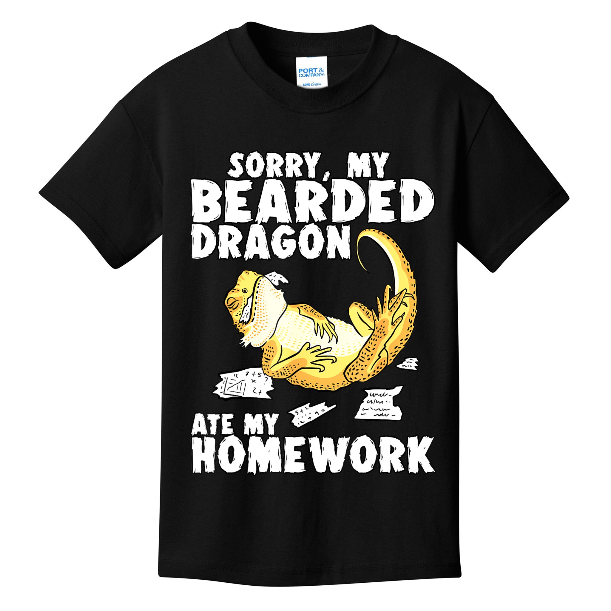 Funny Bearded Dragon Reptile Funny Lizard Bearded Dragon Kids T-Shirt