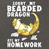 Funny Bearded Dragon Reptile Funny Lizard Bearded Dragon Cotton Canvas Backpack