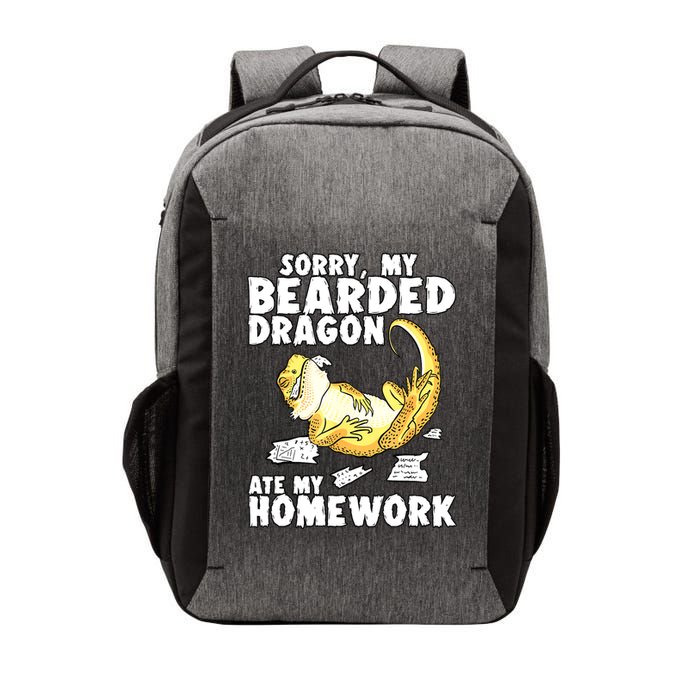 Funny Bearded Dragon Reptile Funny Lizard Bearded Dragon Vector Backpack