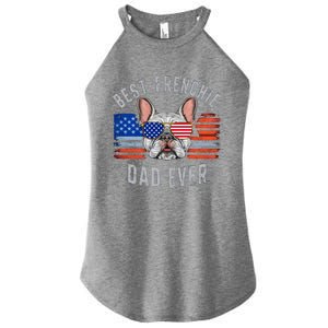 French Bulldog Dad Usa Lover 4th Of July Gift Women's Perfect Tri Rocker Tank