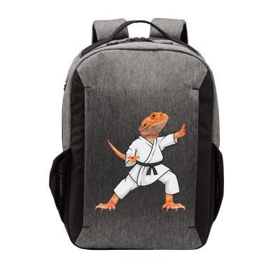Funny Bearded Dragons Doing Karate Samurai Ninja Lizard Vector Backpack