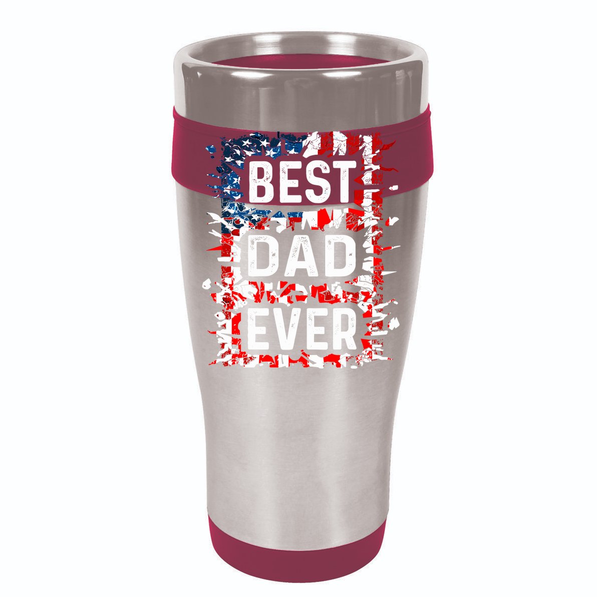 Funny Best Dad Ever Fathers Day Papa Us American Flag Cooling Performance Long Sleeve Crew