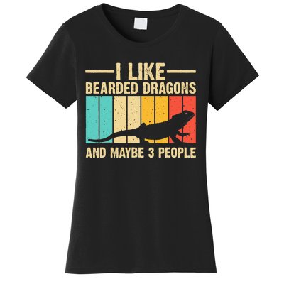 Funny Bearded Dragon Design Pogona Reptile Lover Men Women Women's T-Shirt