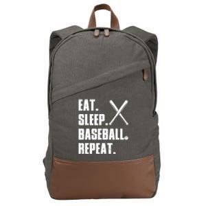 Funny Baseball Design For Baseball Player Sports Cotton Canvas Backpack