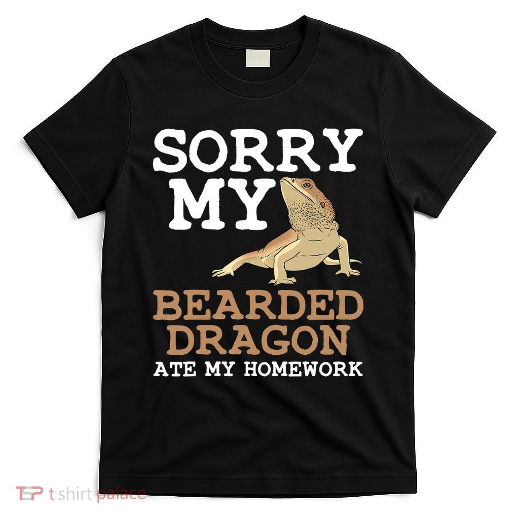 Funny Bearded Dragon Art For Kids Boys Girls Beardie Lover  T-Shirt