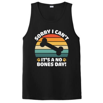 Funny Bone Day Funny Dog Retro Dog Puns Funny Puns Dog Slogans PosiCharge Competitor Tank