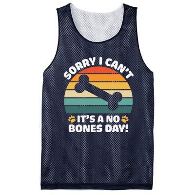 Funny Bone Day Funny Dog Retro Dog Puns Funny Puns Dog Slogans Mesh Reversible Basketball Jersey Tank