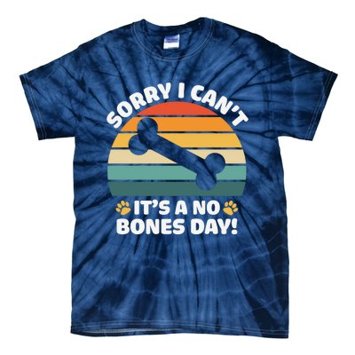 Funny Bone Day Funny Dog Retro Dog Puns Funny Puns Dog Slogans Tie-Dye T-Shirt