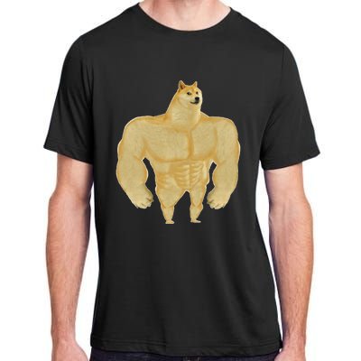 Funny Buff Doge Chiba Dog Gym meme Funny Swole Doge Adult ChromaSoft Performance T-Shirt