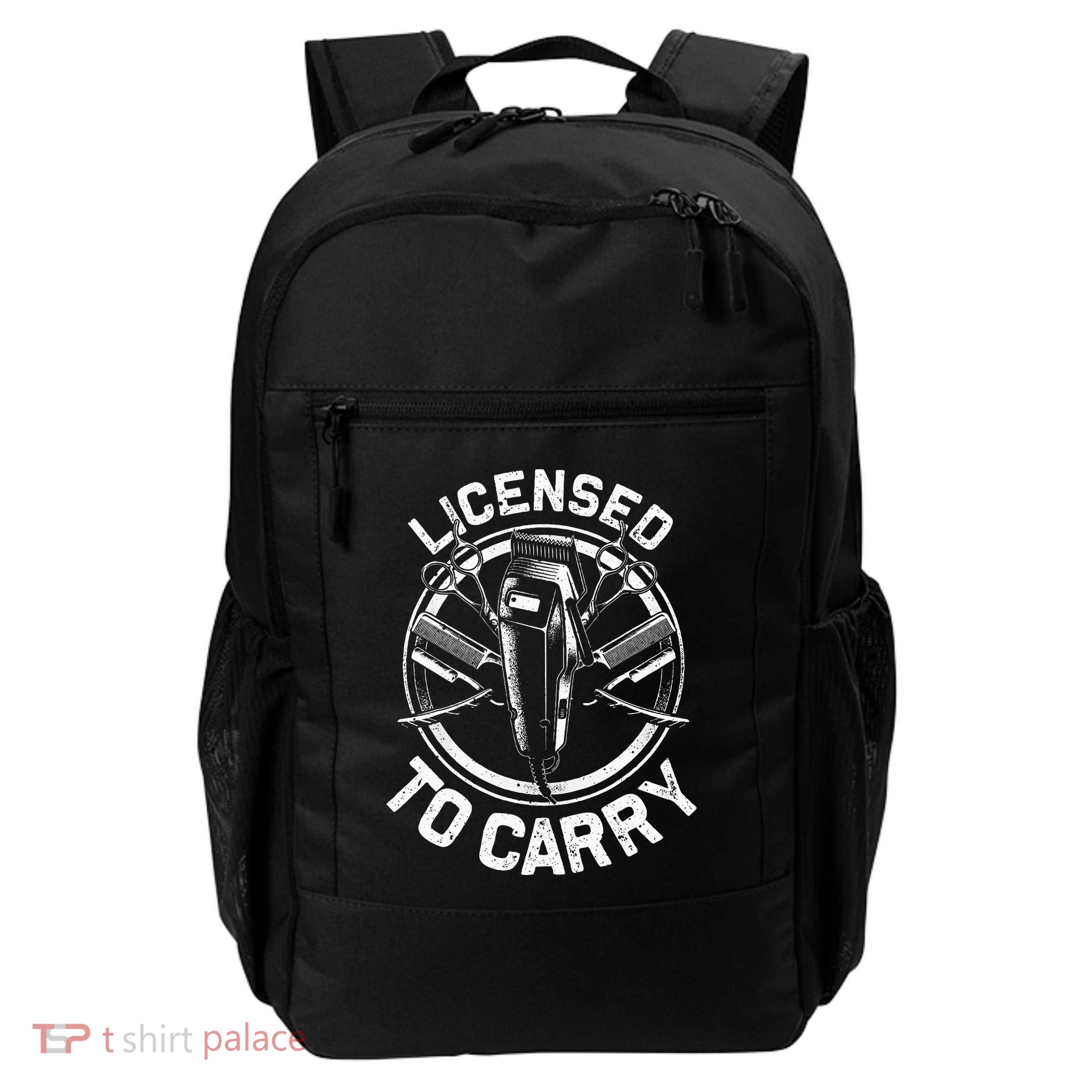 Funny Barber Designs For Men Dad Hairstyling Stylist Tools Backpack