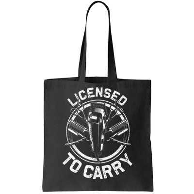 Funny Barber Designs For Men Dad Hairstyling Stylist Tools Tote Bag