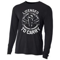 Funny Barber Designs For Men Dad Hairstyling Stylist Tools Cooling Performance Long Sleeve Crew