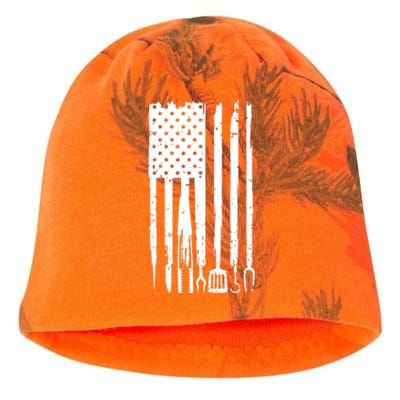 Funny BBQ Design! For Fans Of Smoking, Grilling And Barbecue Kati - Camo Knit Beanie