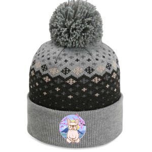 French Bulldog Dog Lover Funny Cute Kawaii Puppy Lover Gift The Baniff Cuffed Pom Beanie