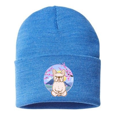 French Bulldog Dog Lover Funny Cute Kawaii Puppy Lover Gift Sustainable Knit Beanie