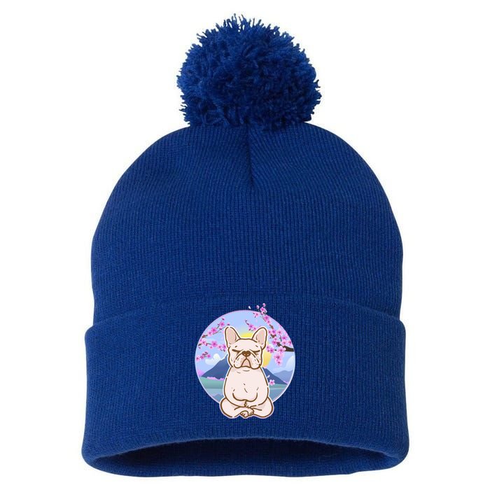 French Bulldog Dog Lover Funny Cute Kawaii Puppy Lover Gift Pom Pom 12in Knit Beanie