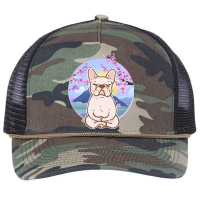 French Bulldog Dog Lover Funny Cute Kawaii Puppy Lover Gift Retro Rope Trucker Hat Cap